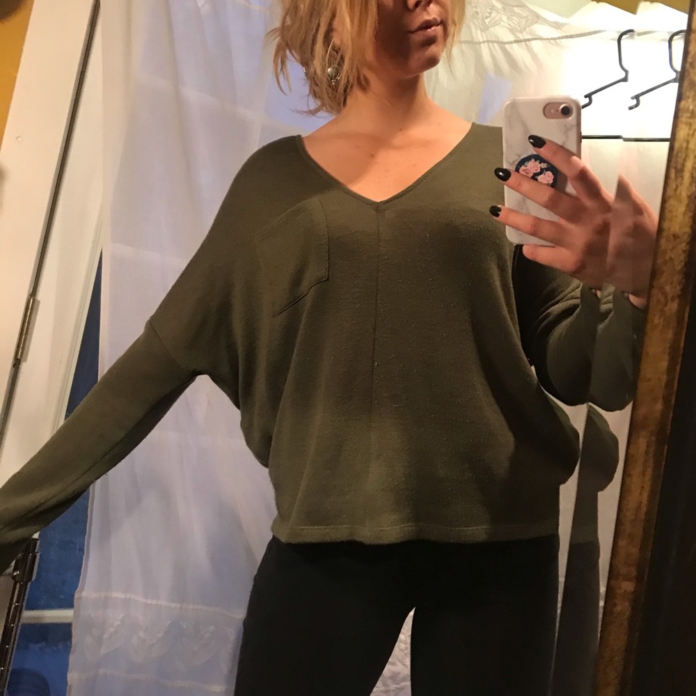 Lovely moss green sweater